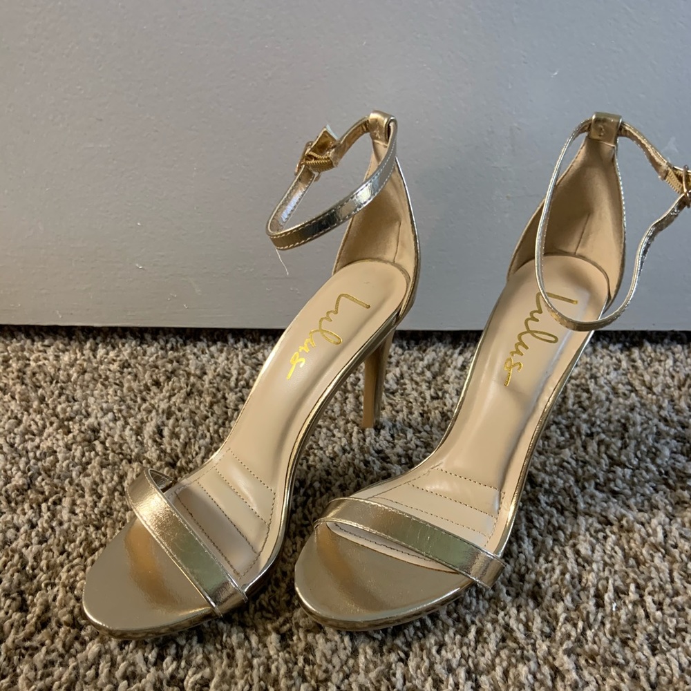 Metallic Gold Heels
